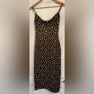 WeWoreWhat Ditsy Daisy Cowl Midi Dress